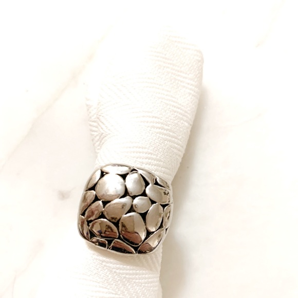 Sterling silver tortoise shell ring - Picture 2 of 7